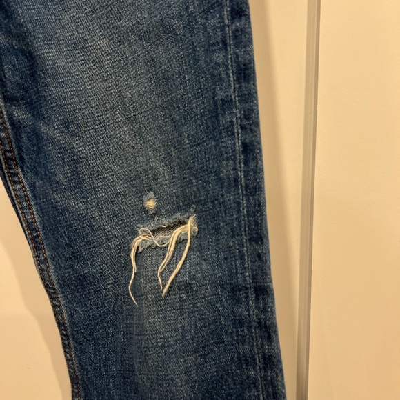 Abercrombie & Fitch Blue Skinny Jeans with Distressed Details - Picture 4 of 16